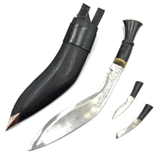 Traditional Napalese Kukri Fighting Knife Set