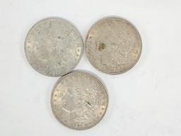 (3) 1921 U.S. Morgan Silver Dollars