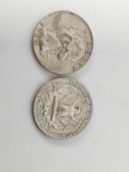 $10 Face Value 90% Silver Washington Quarters