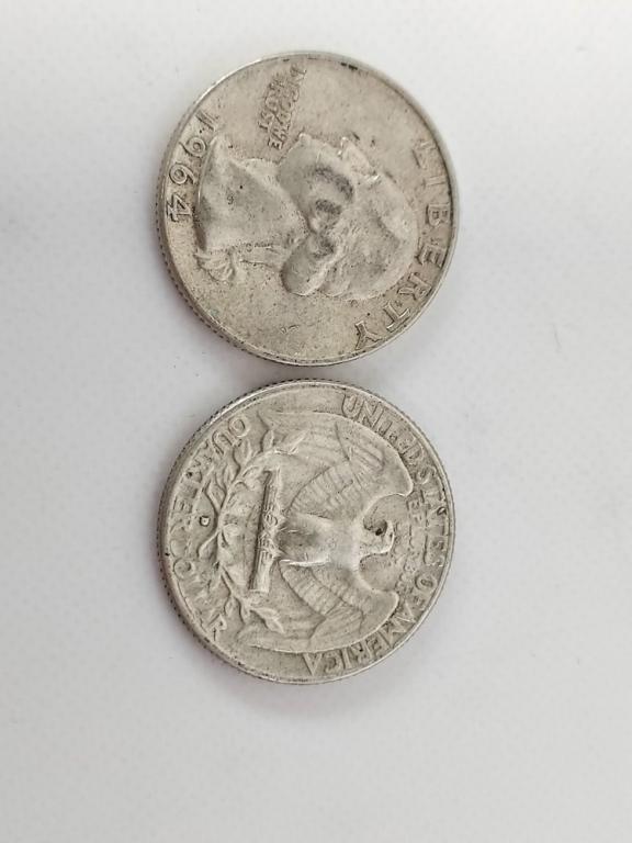 $10 Face Value 90% Silver Washington Quarters