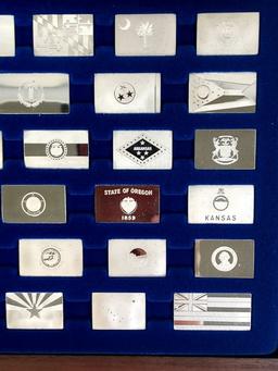FM Flags Of The States Sterling Silver Ingot Set