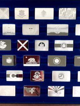 FM Flags Of The States Sterling Silver Ingot Set