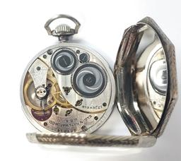 14K Gold Elgin Grade 345 Open Face Pocket Watch