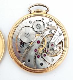 1940's Bulova 17AH Movement Open Face Pocket Watch