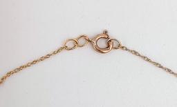 10K Yellow Gold Multi-Colored Gem Circle Necklace