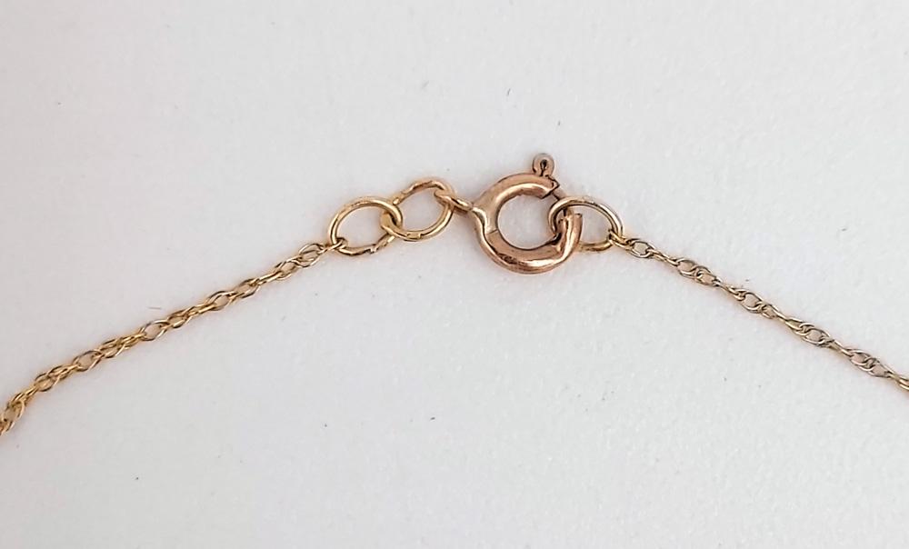 10K Yellow Gold Multi-Colored Gem Circle Necklace