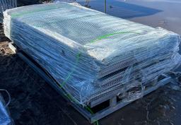 HYGE 40"x79" Galvanized Fence Mesh Sheets