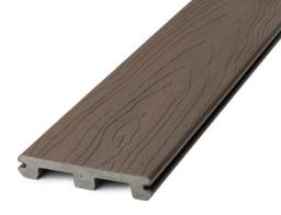 Tropics TG2 Slotted Composite Decking, 5/4" x 6" x 16', HANA BROWN