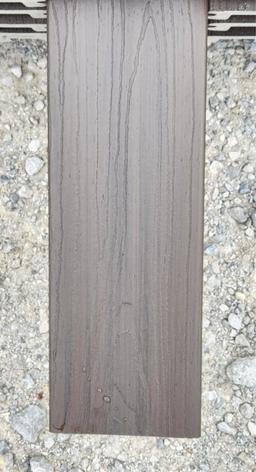Tropics TG2 Slotted Composite Decking, 5/4" x 6" x 16', HANA BROWN