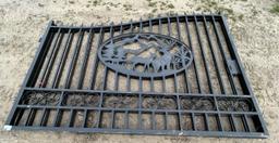 20' Bi-Parting Wrought Iron Gate, 91"H