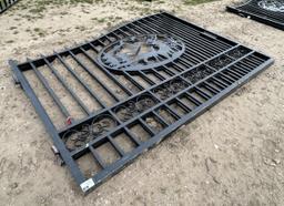 20' Bi-Parting Wrought Iron Gate, 91"H