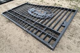 20' Bi-Parting Wrought Iron Gate, 91"H
