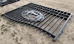 20' Bi-Parting Wrought Iron Gate, 91"H