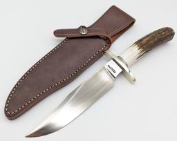 Randall Nordic Knives Special Stag Handle Bowie Knife w/ Sheath
