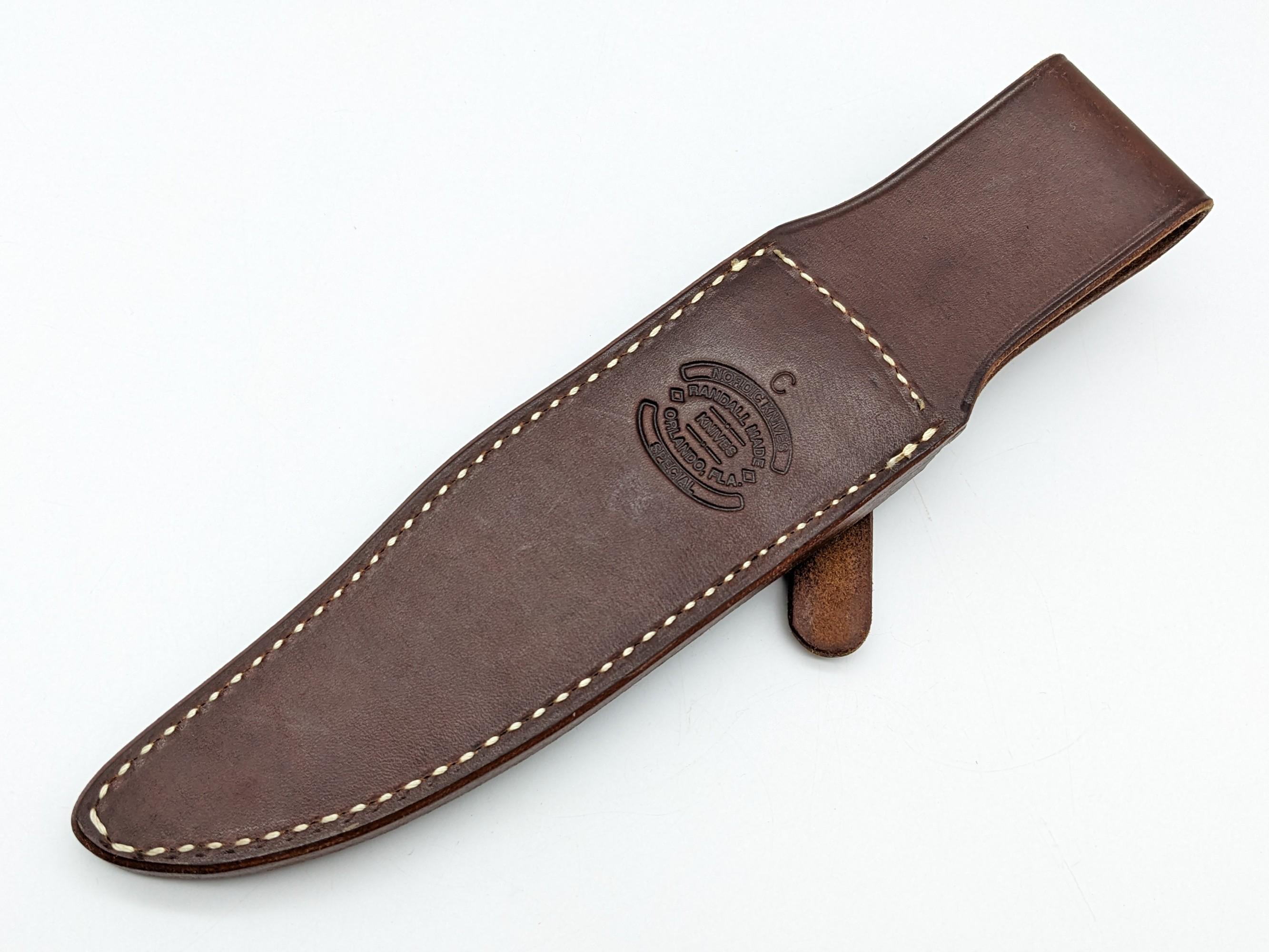 Randall Nordic Knives Special Stag Handle Bowie Knife w/ Sheath