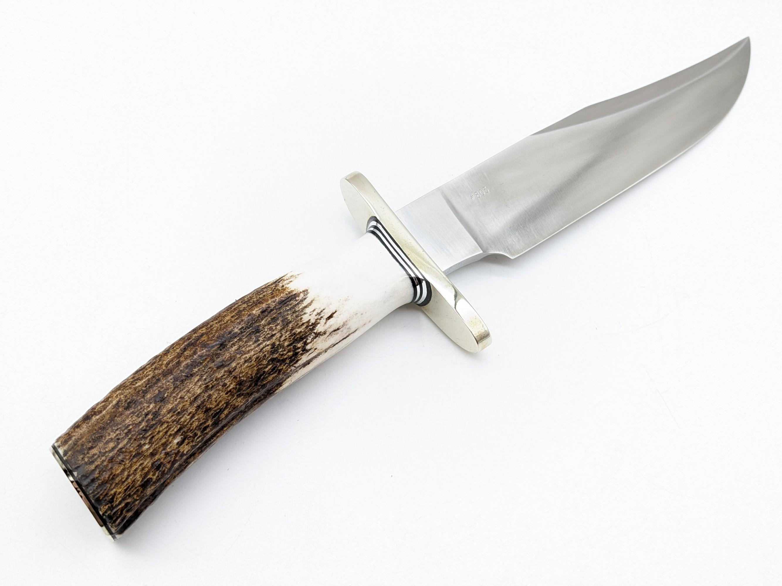 Randall Nordic Knives Special Stag Handle Bowie Knife w/ Sheath