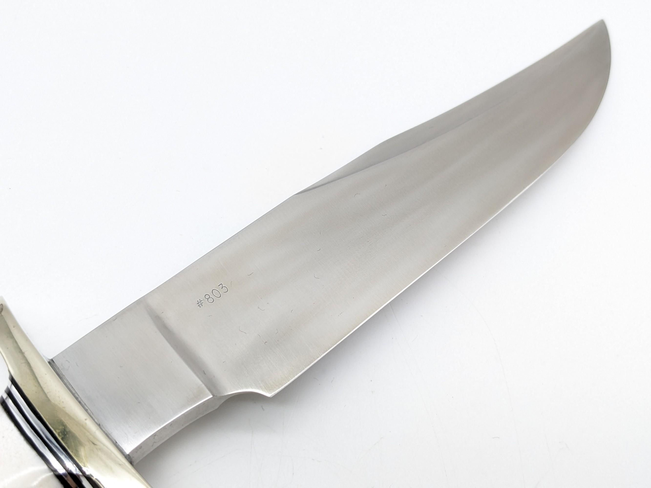 Randall Nordic Knives Special Stag Handle Bowie Knife w/ Sheath