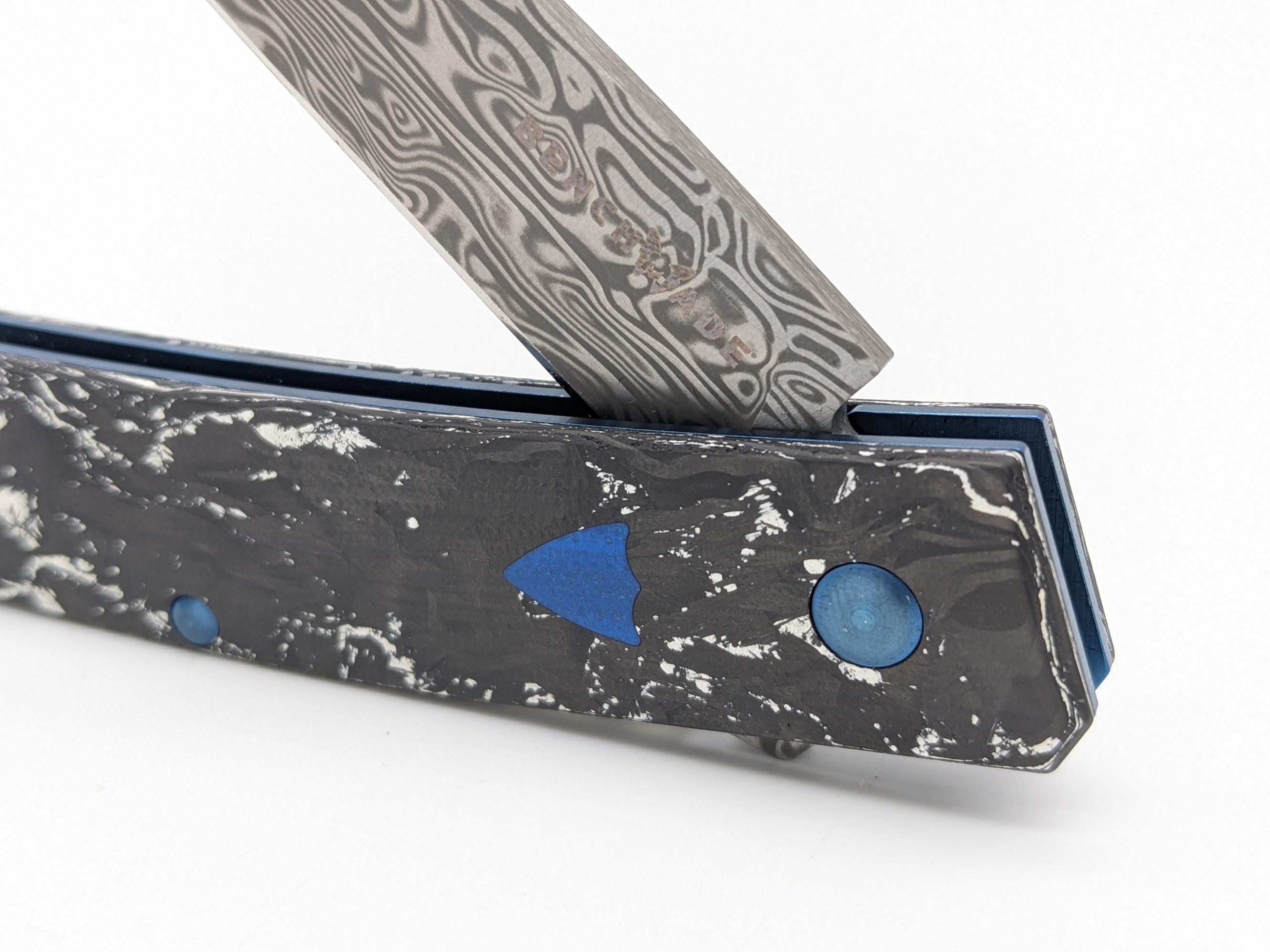 NIB Benchmade Gold Class Damasteel Tengu Flipper w/ Box