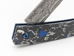 NIB Benchmade Gold Class Damasteel Tengu Flipper w/ Box