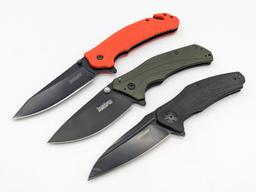 (3) Kershaw Flipper Folder Knives
