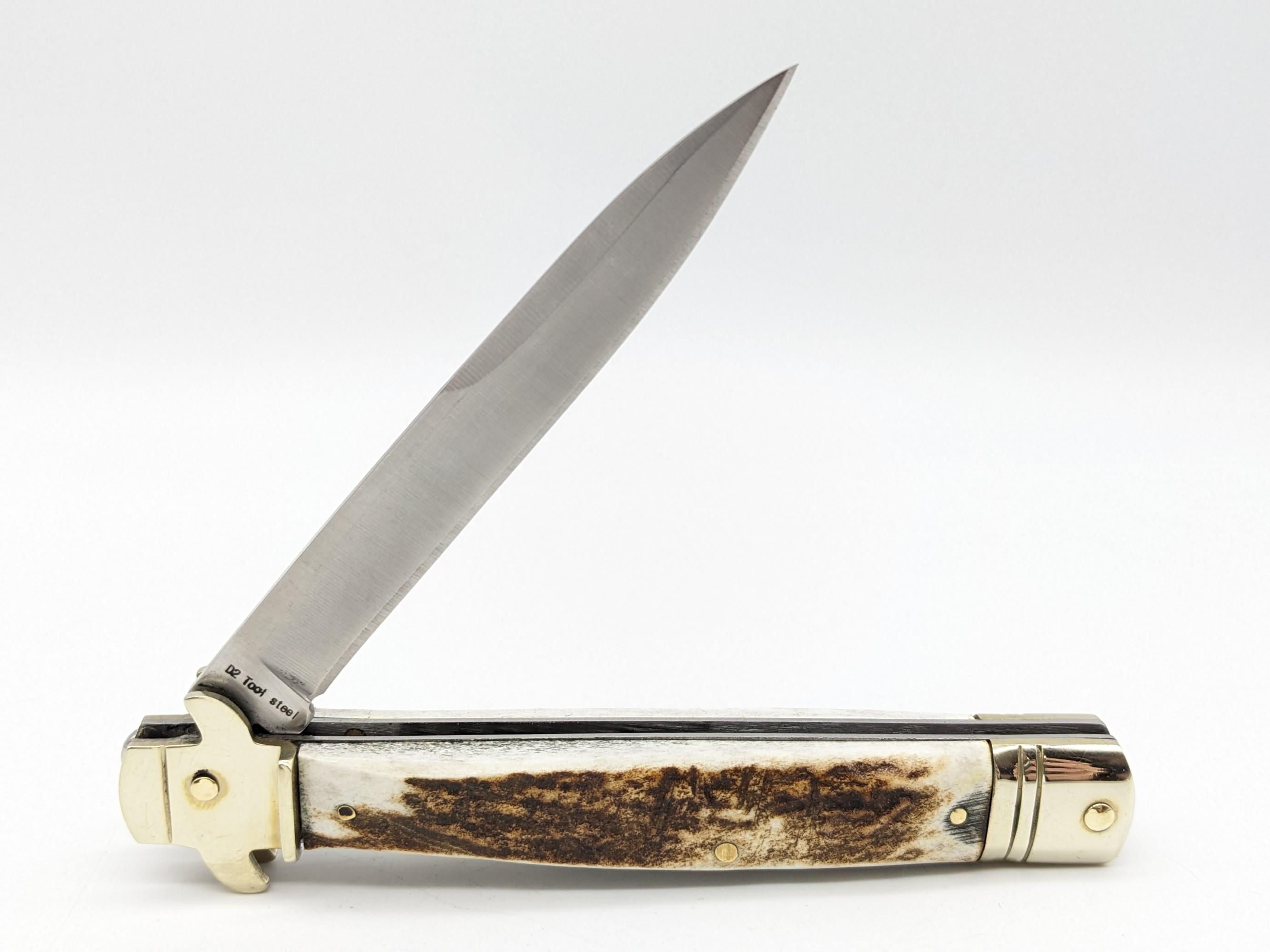 AKC Bill DeShivs Leverletto Stiletto Style Lever Lock Switchblade Knife