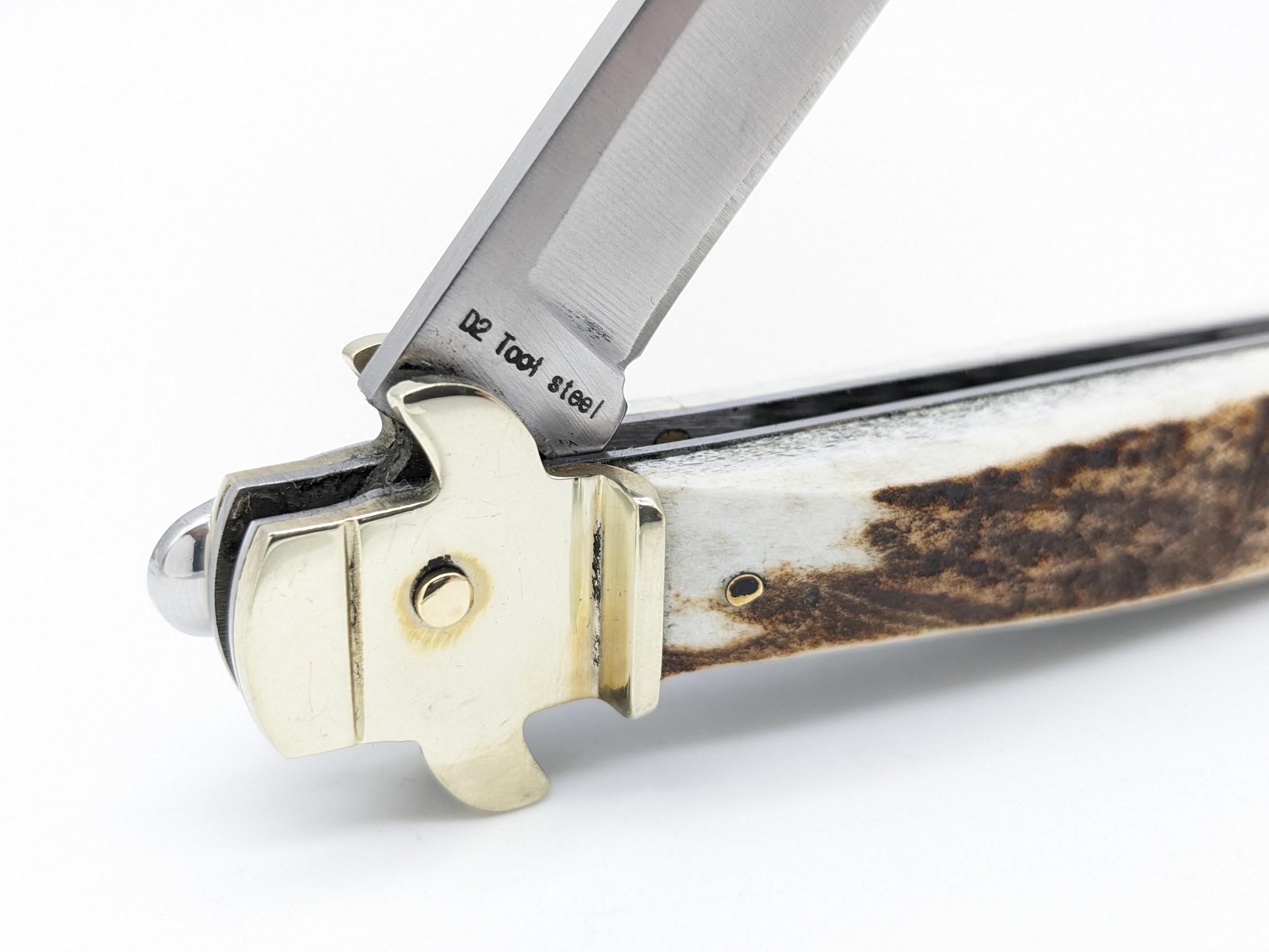AKC Bill DeShivs Leverletto Stiletto Style Lever Lock Switchblade Knife