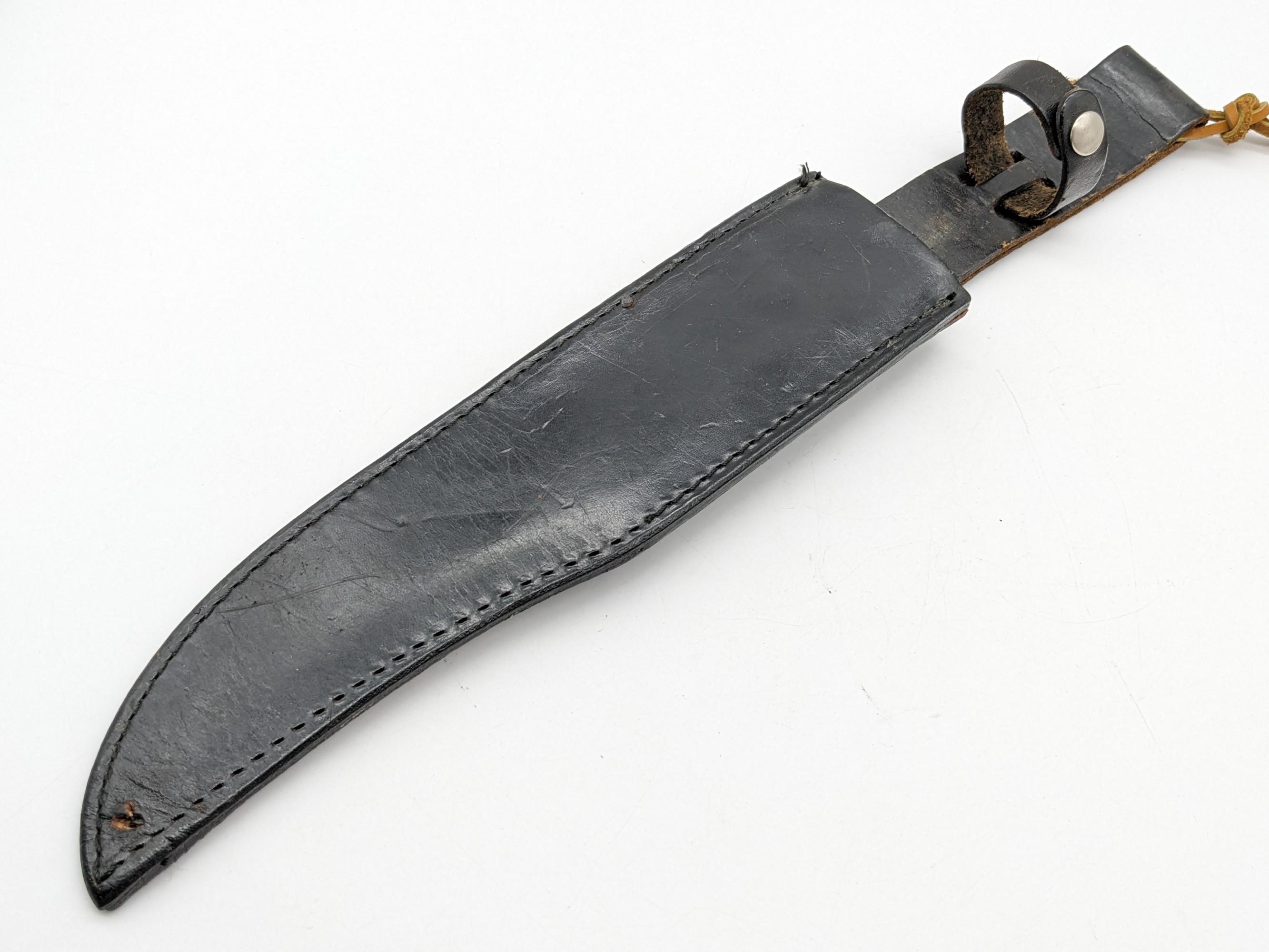 1986 Parker-Edwards Bench Made Randall Gilbreath Bowie Knife w/ Sheath