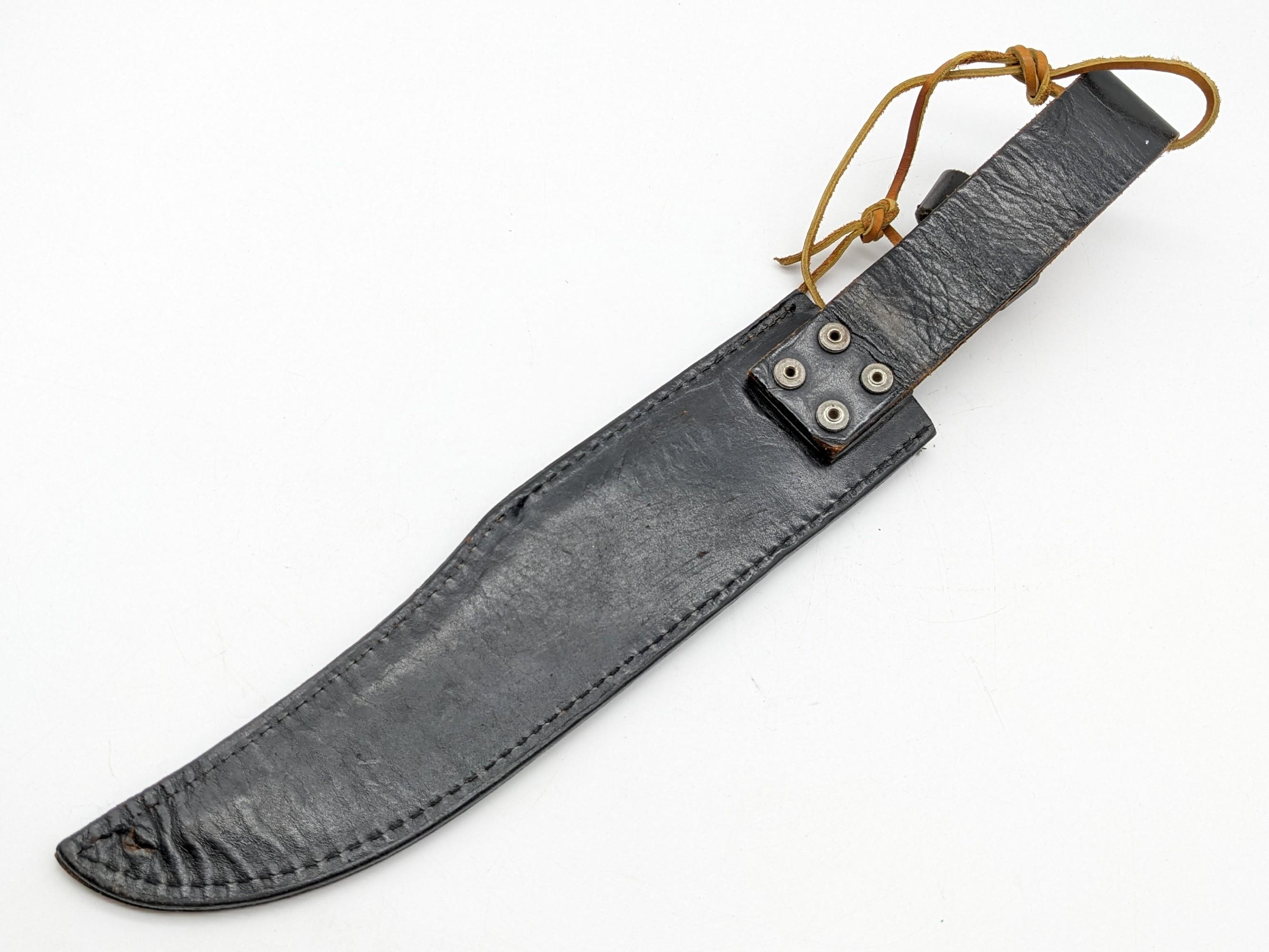 1986 Parker-Edwards Bench Made Randall Gilbreath Bowie Knife w/ Sheath