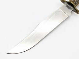 1986 Parker-Edwards Bench Made Randall Gilbreath Bowie Knife w/ Sheath