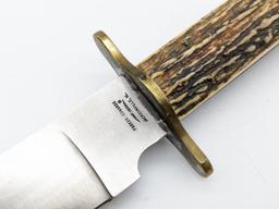 1986 Parker-Edwards Bench Made Randall Gilbreath Bowie Knife w/ Sheath
