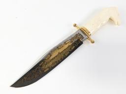 H.G. Long American Historical Foundation Theodore Roosevelt Bowie Knife w/ Case