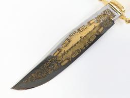 H.G. Long American Historical Foundation Theodore Roosevelt Bowie Knife w/ Case