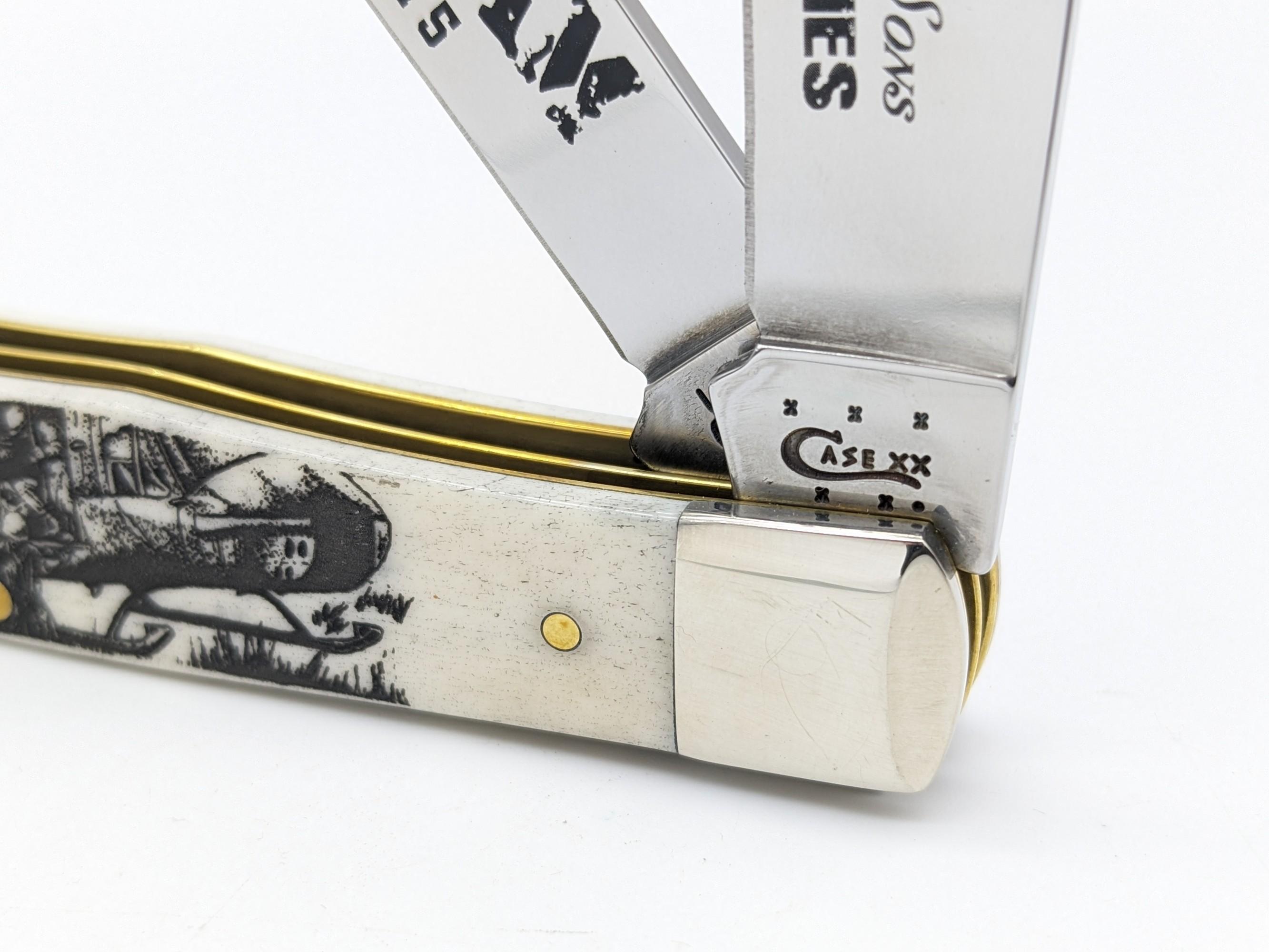 2014 Case XX War Series Vietnam Natural Bone Trapper 6254 w/ Box