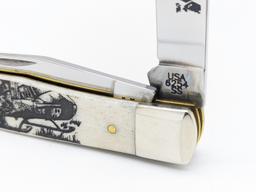 2014 Case XX War Series Vietnam Natural Bone Trapper 6254 w/ Box