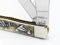 2013 Case XX Zippo 20th Anniversary Natural Bone Trapper 6254