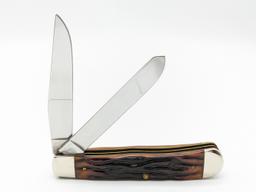 Ltd 2001 Case XX Sacagawea Golden Dollar Worm Groove Jig Bone Trapper 6254