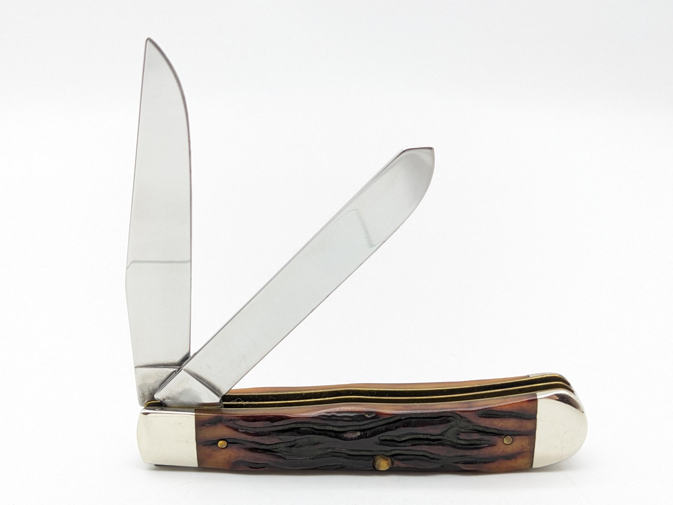 Ltd 2001 Case XX Sacagawea Golden Dollar Worm Groove Jig Bone Trapper 6254