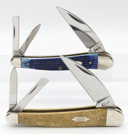 2004-2013 Case XX Blue Bone & Smooth Cream Bone Seahorse Whittlers 6355WH