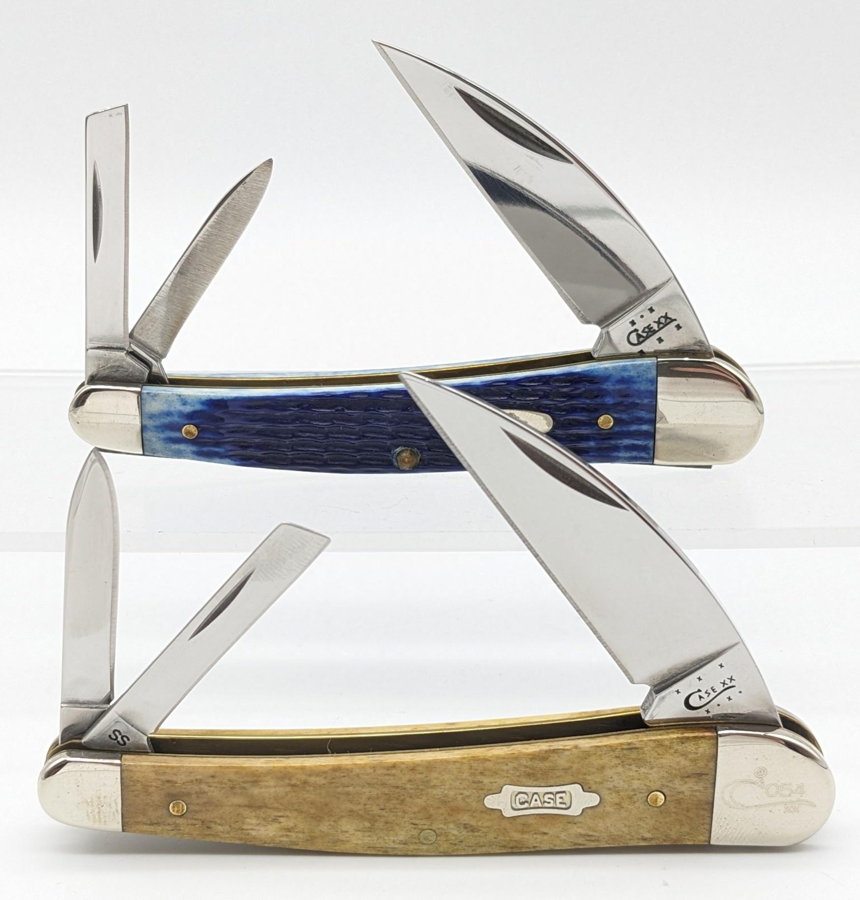 2004-2013 Case XX Blue Bone & Smooth Cream Bone Seahorse Whittlers 6355WH