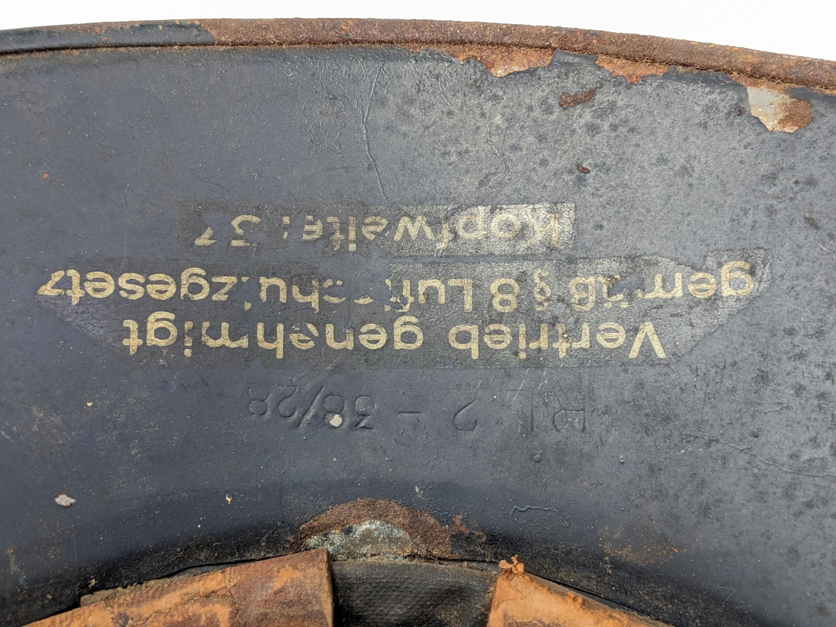 WWII German M38 Luftschutz Gladiator Helmet