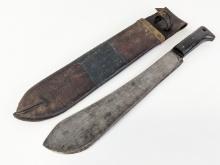 WWII 1940 US Collins & Co Legitimus No. 1250 Machete w/ Sheath