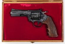 Engraved Colt Diamonback .38 Special Revolver w/ Display Case