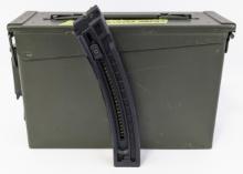 (5) GSG-522 .22 LR 22 Round Magazines w/ Ammo Can