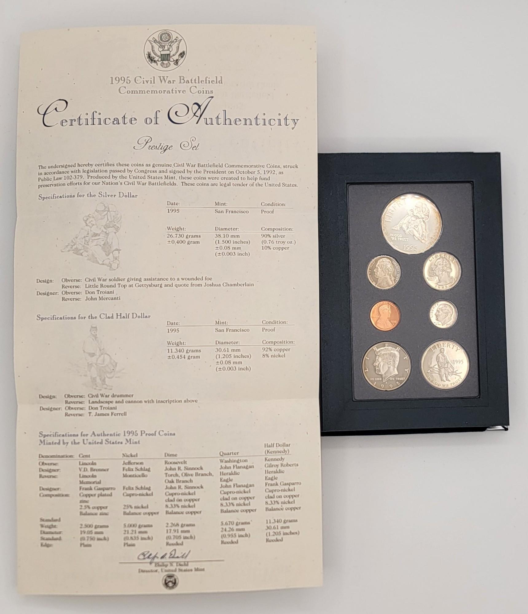 1995 & 1997 U.S. Mint Prestige Proof Sets