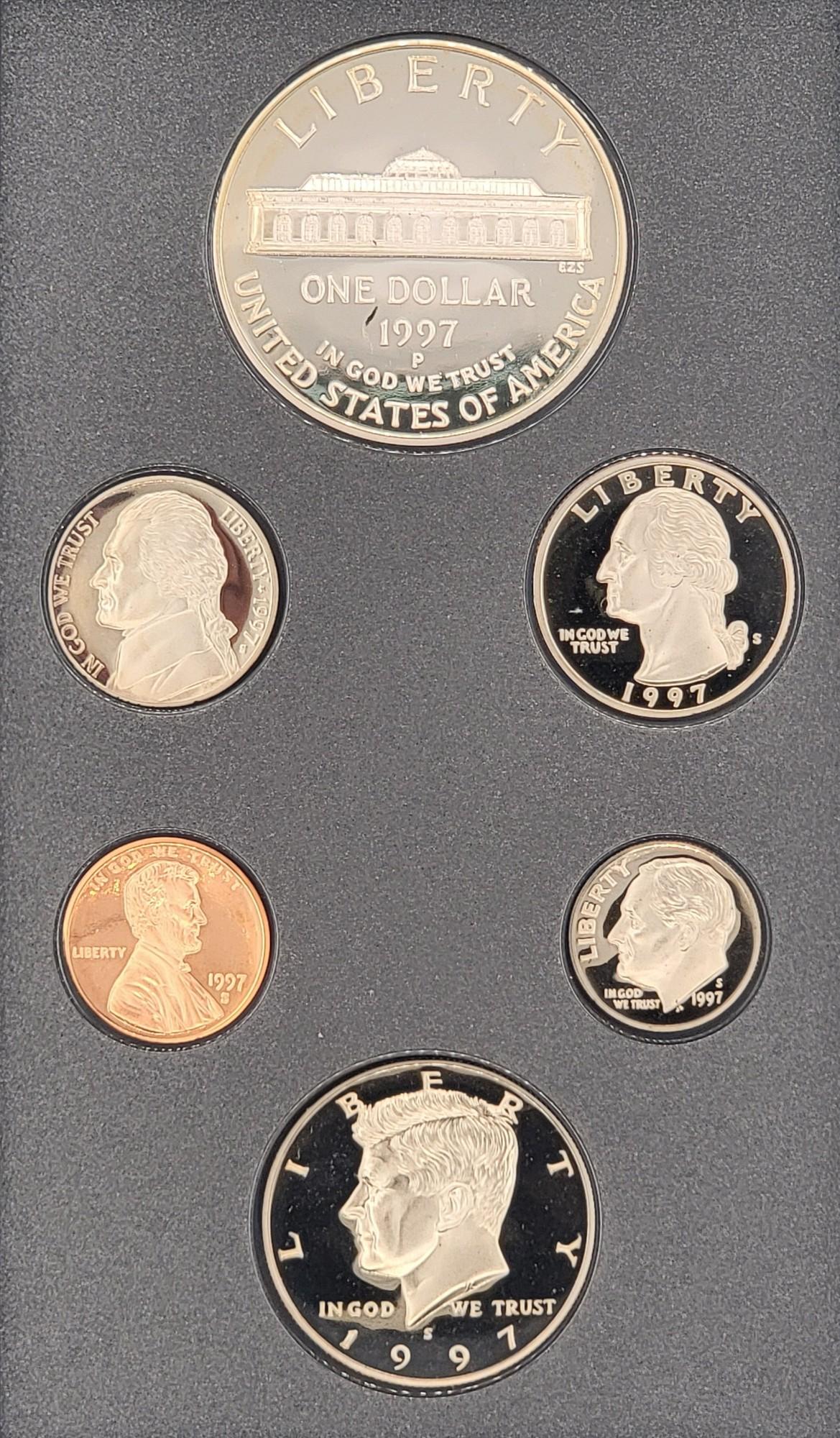1995 & 1997 U.S. Mint Prestige Proof Sets