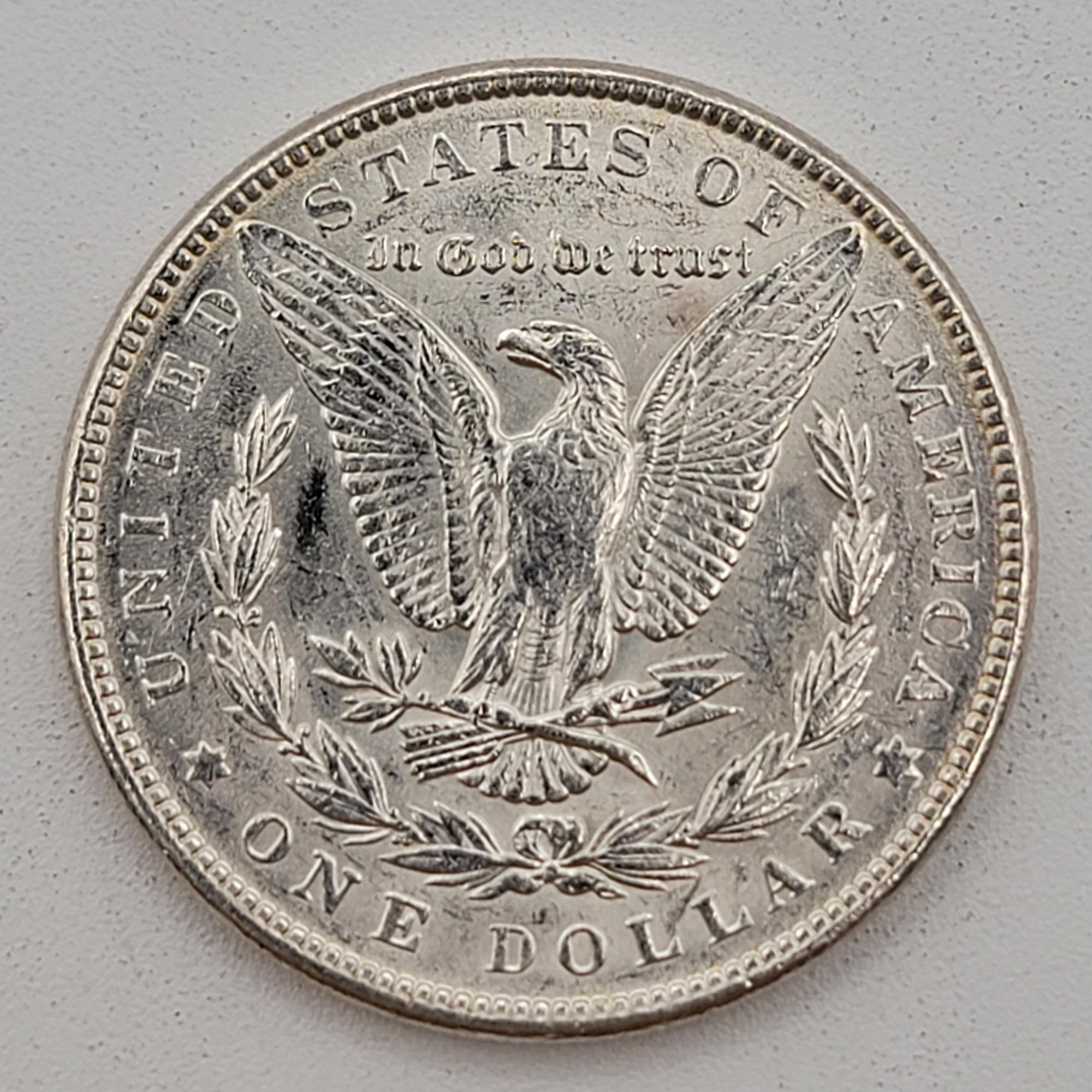 Uncirculated 1889 U.S. Morgan Silver Dollar
