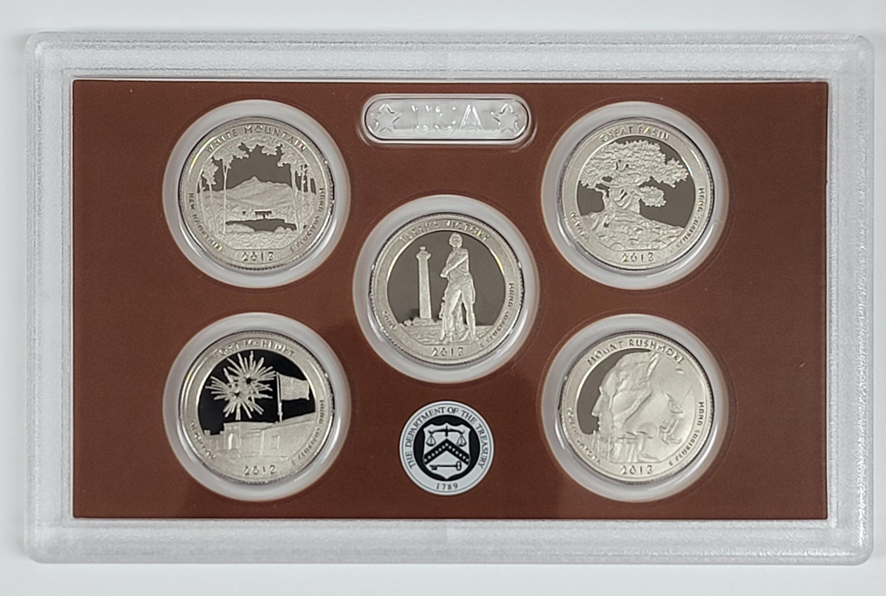 2013 US Mint Proof Set In Box With COA