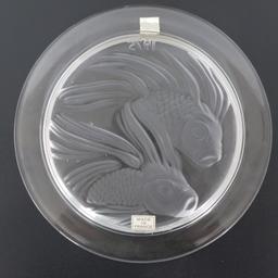1975 & 1976 Lalique Crystal Annual Plates NIB