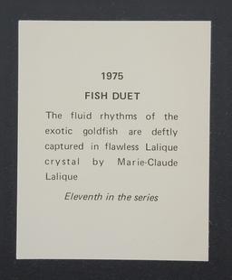 1975 & 1976 Lalique Crystal Annual Plates NIB