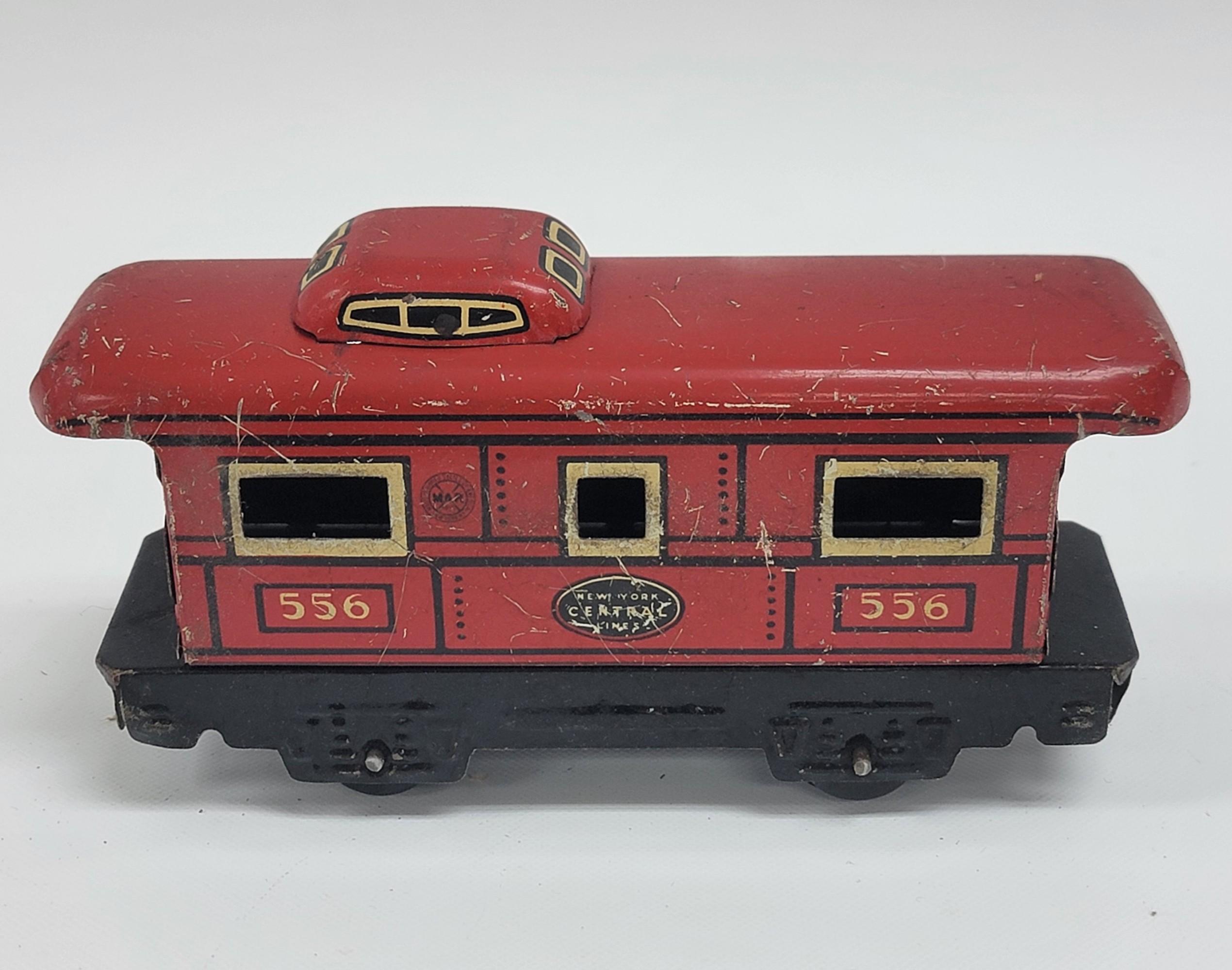 Vintage Marx Wind-Up Mechanical Smoking Train Set In Box